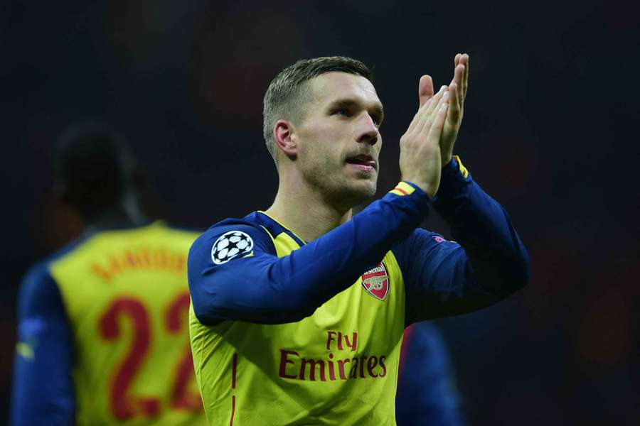 Lukas Podolski spent three years in London playing for Arsenal