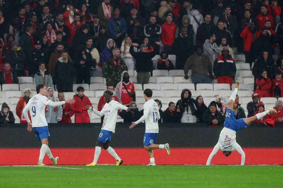 Figueiredo festeja o golo do empate