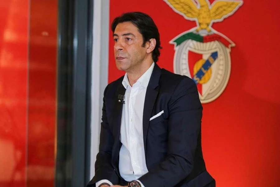 Rui Costa, presidente do Benfica, esteve esta quarta-feira em Santarém