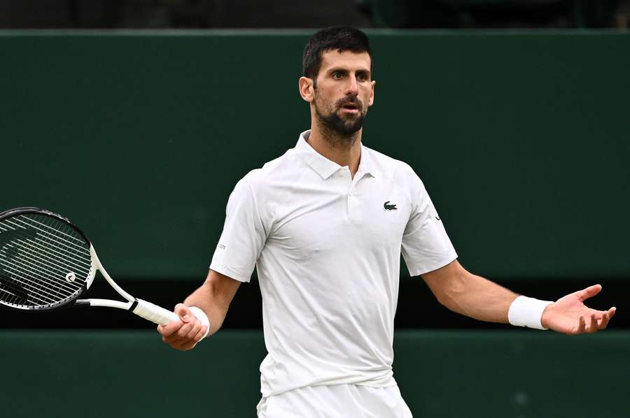 Etwas schwächer im Return - Djokovic zeigt sich im dritten Satz angreifbar.