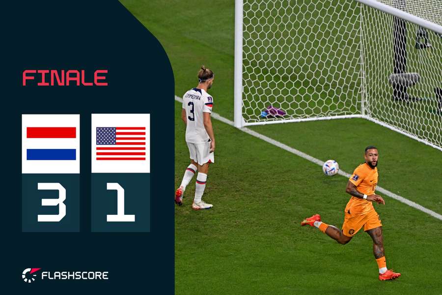 L'Olanda è la prima squadra ad approdare ai quarti, battuti gli Stati Uniti 3-1