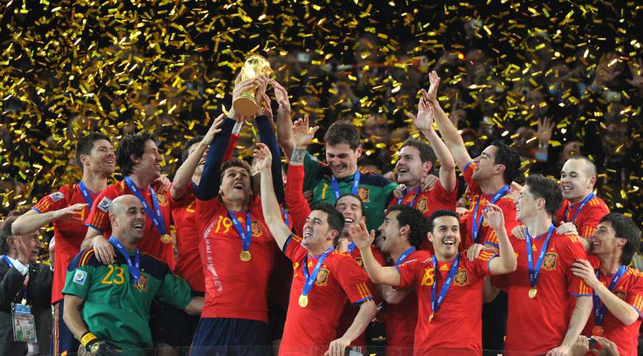 Espanha celebra o título de 2010 Espanha celebra o título de 2010