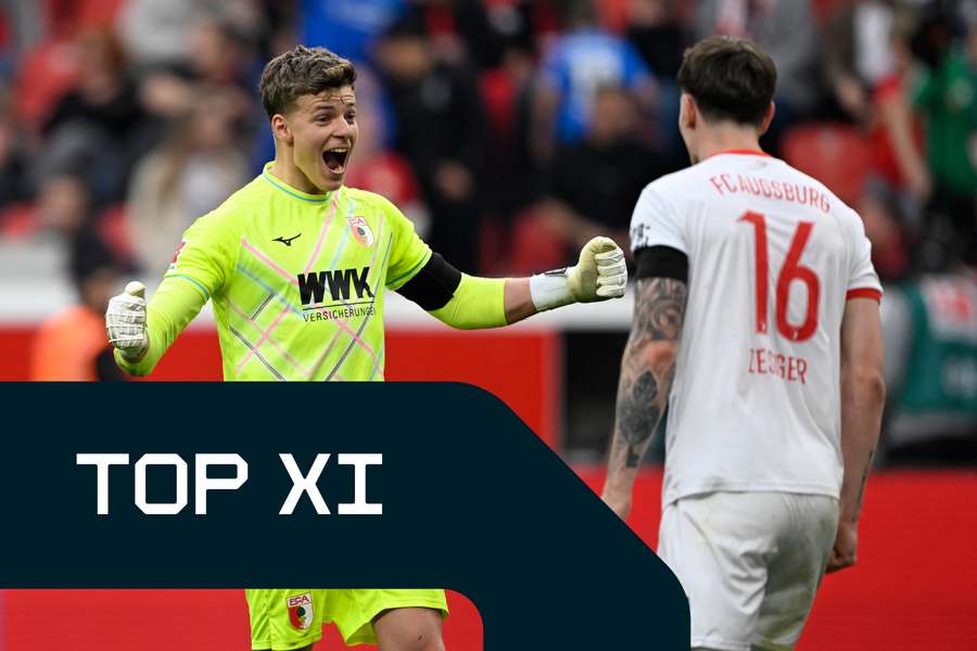 Finn Dahmen (l.) war gegen Leverkusen in Spitzenform