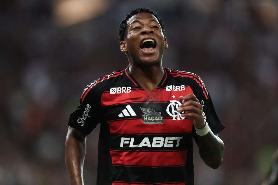 Gonzalo Plata, en un partido del Flamengo.