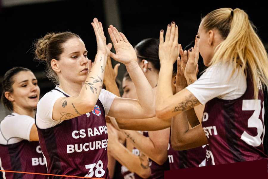 CS Rapid Bucureşti a învins echipa slovacă Piestanske Cajky, cu scorul de 71-61
