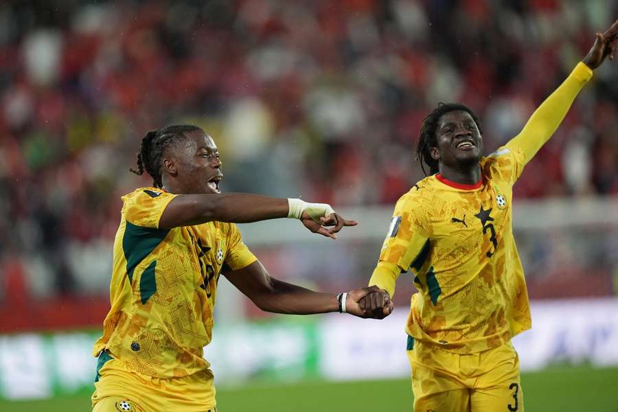 Brandon Thomas-Asante and Caleb Yirenkyi during the 2026 World Cup
