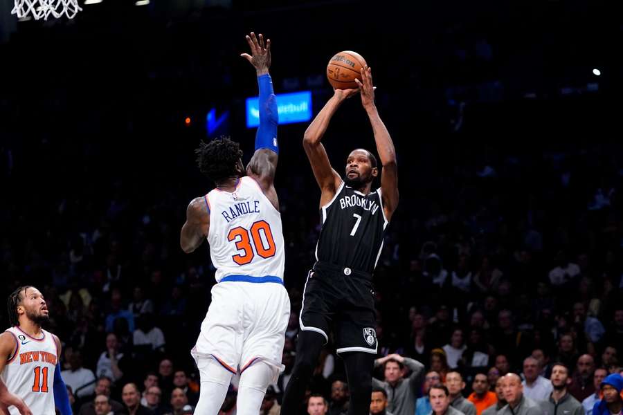 Kevin Durant scored 29 points as the Nets beat the Knicks