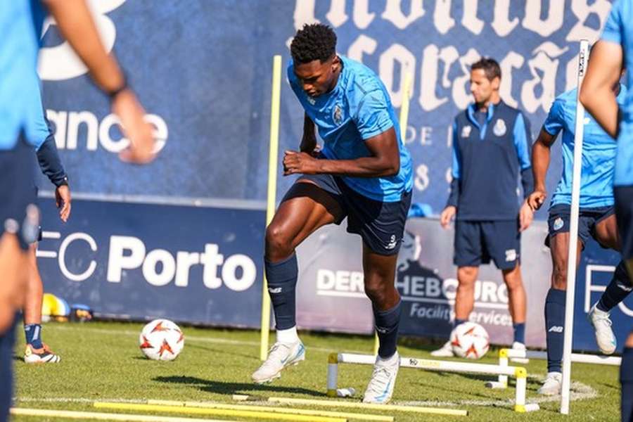 Samu no treino do FC Porto