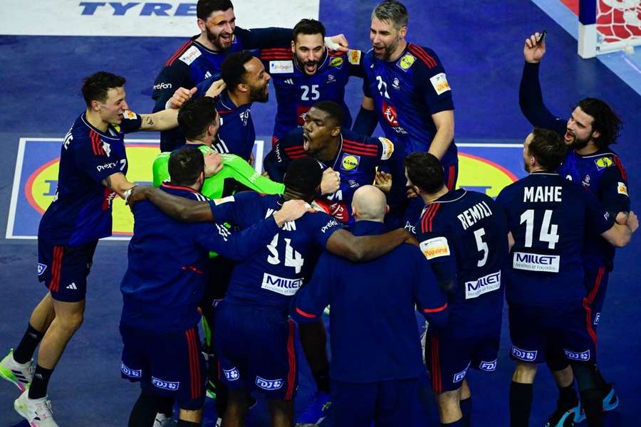 L'équipe de France masculine de handball à l'Euro en janvier.