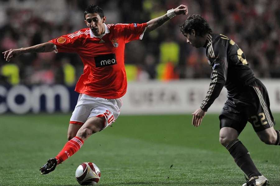 Ángel Di María representou o Benfica entre 2007 e 2010