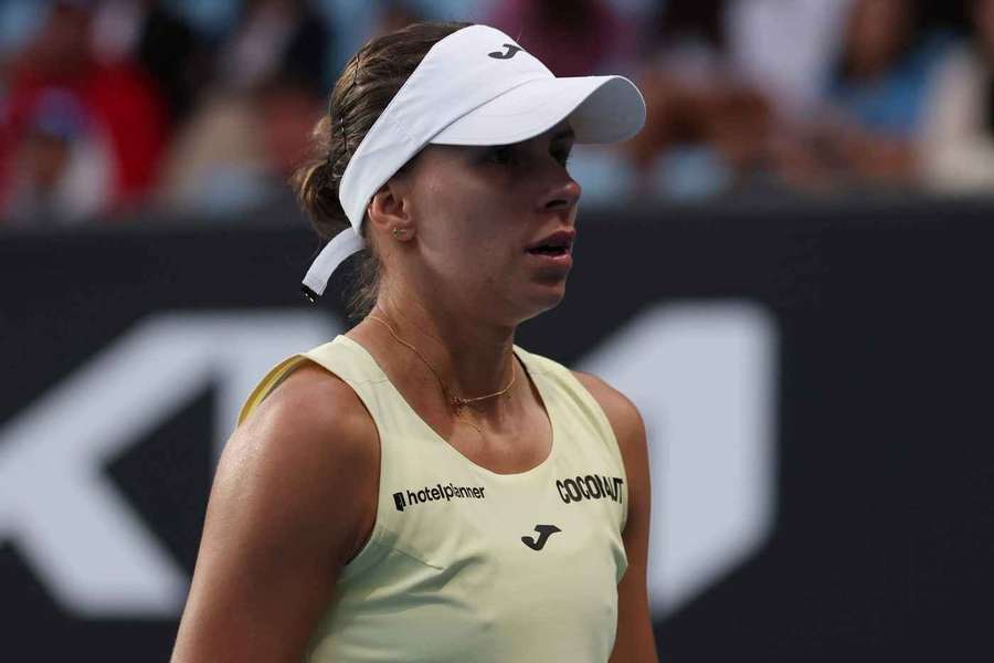 Magda Linette podczas Australian Open Magda Linette podczas Australian Open