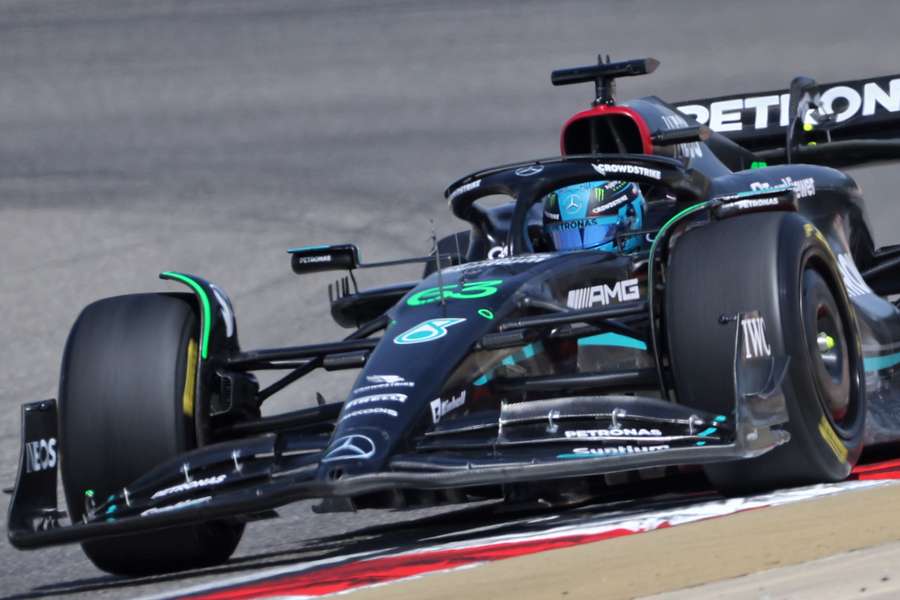 Mercedes' British driver George Russell Mercedes' British driver George Russell