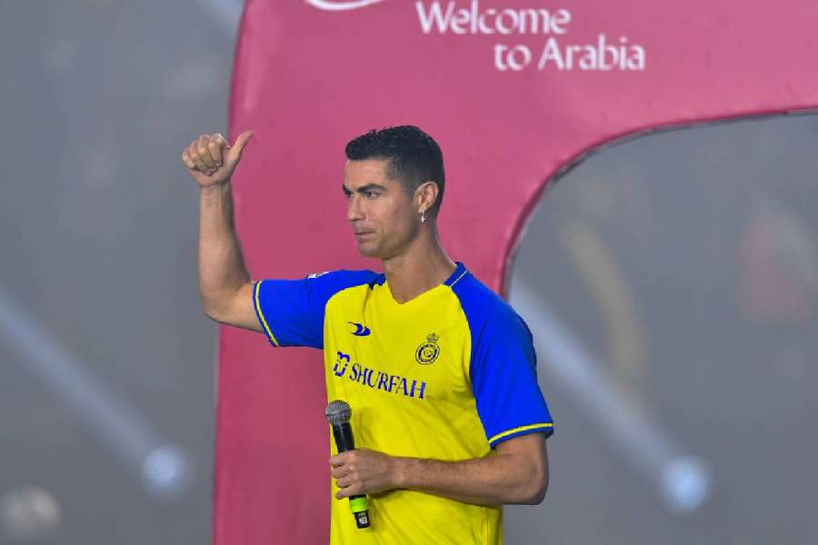 Cristiano Ronaldo, la prezentarea oficială pentru Al-Nassr