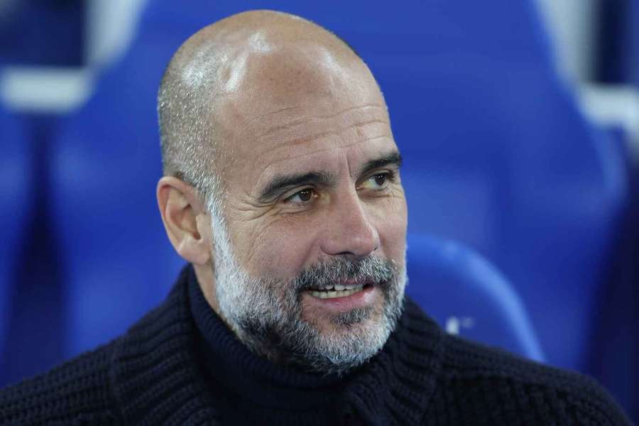 Guardiola op de bank tegen Brighton