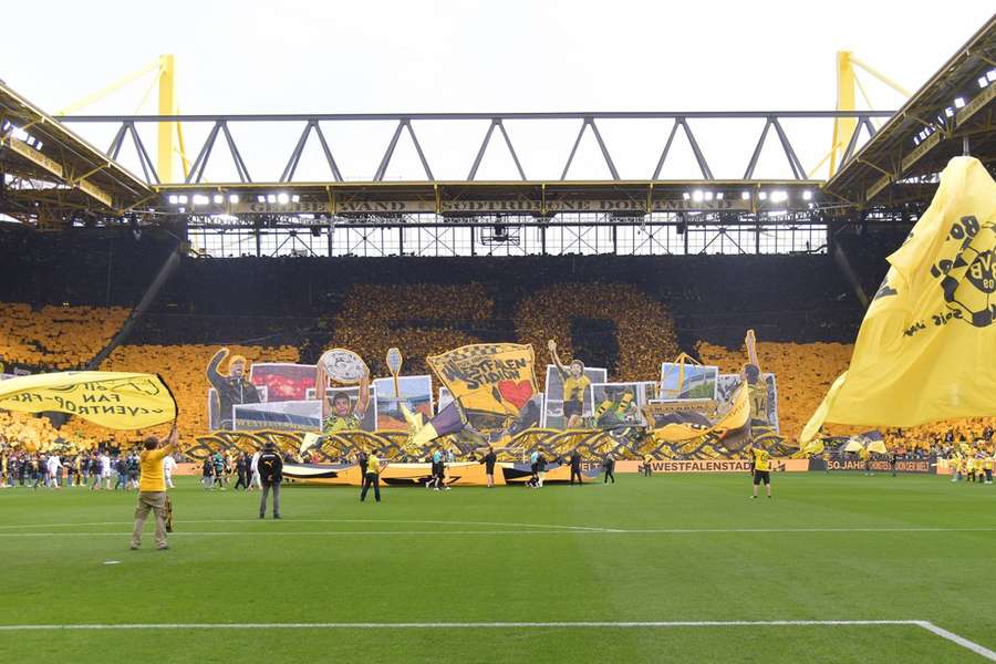 Dortmunder Fans im Westfalenstadion.
