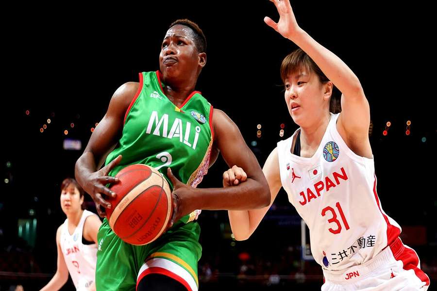 Kourouma (L) was involved in an off-court scuffle with her Mali teammates after their defeat by Serbia 