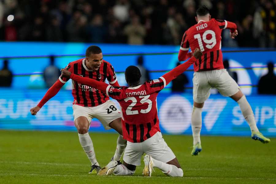 Radosť hráčov Rossoneri.