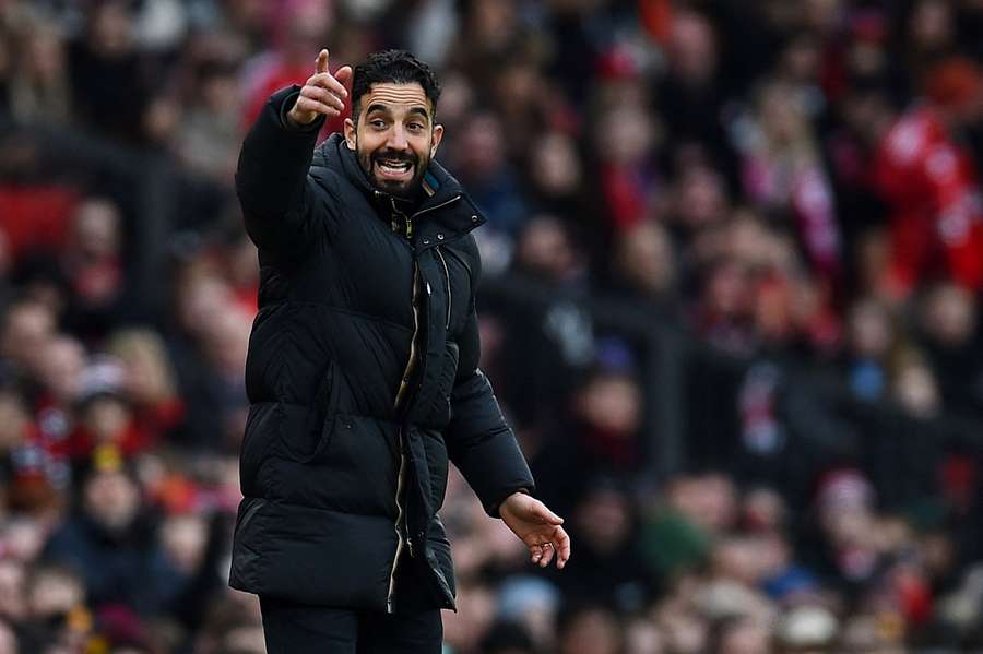 Ruben Amorim on the touchline