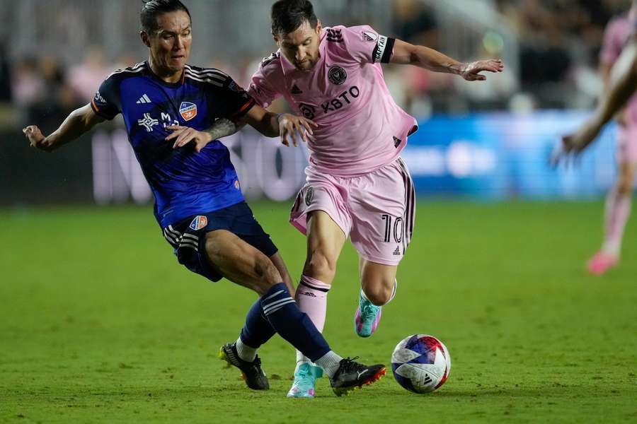 Messi în acțiune în partida cu Cincinnati