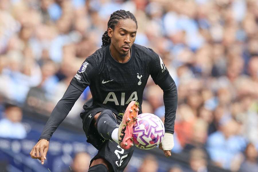 Spence in action for Tottenham