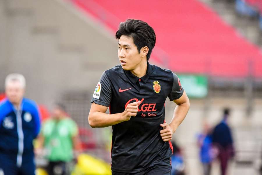 Kang-in Lee contra el Almería en mayo.
