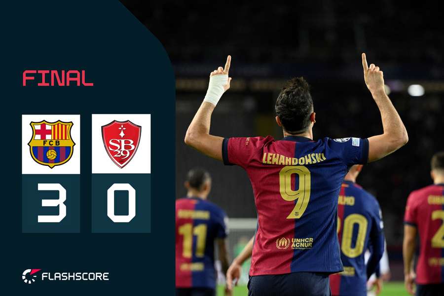 El Barça recibió en casa al Brest