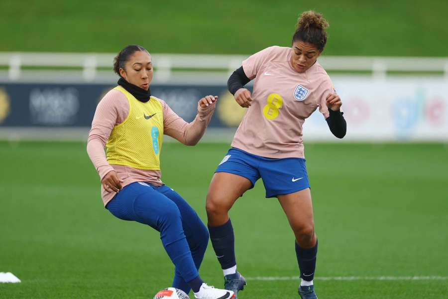Carter (right) was subject to online racist abuse during EURO 2025