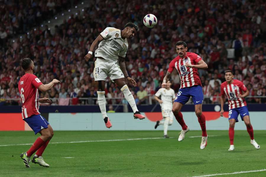 Ante el Atlético de Madrid tampoco tuvo fortuna Rodrygo.