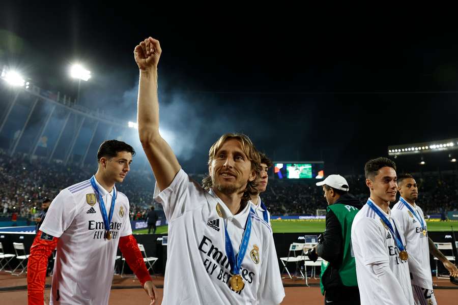 Modric celebra el título en Rabat