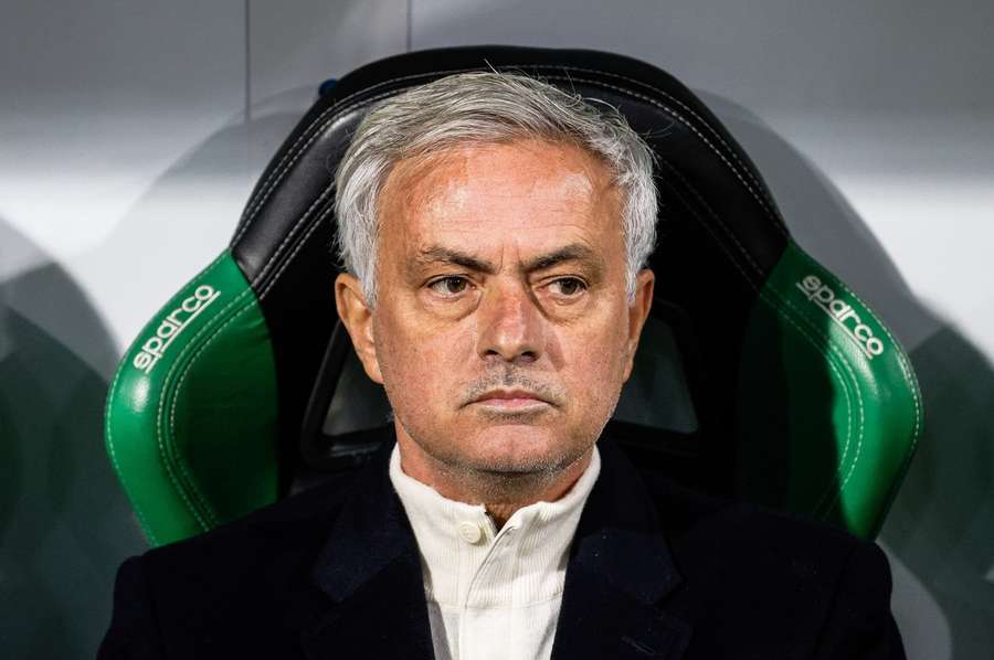 Jose Mourinho var ikke tilfreds da Roma kom bagud