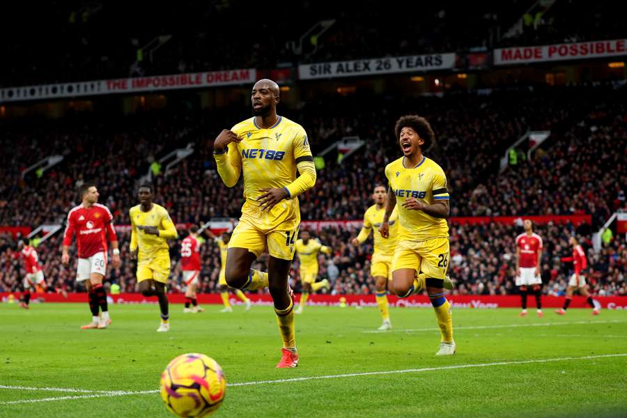 Mateta bisou em Old Trafford pelo Crystal Palace