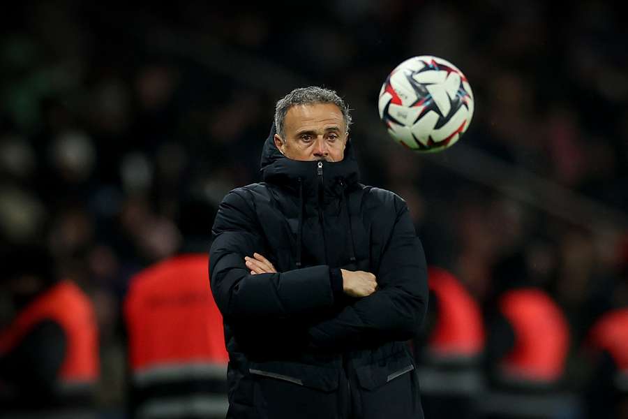 Luis Enrique, en el último partido del PSG.