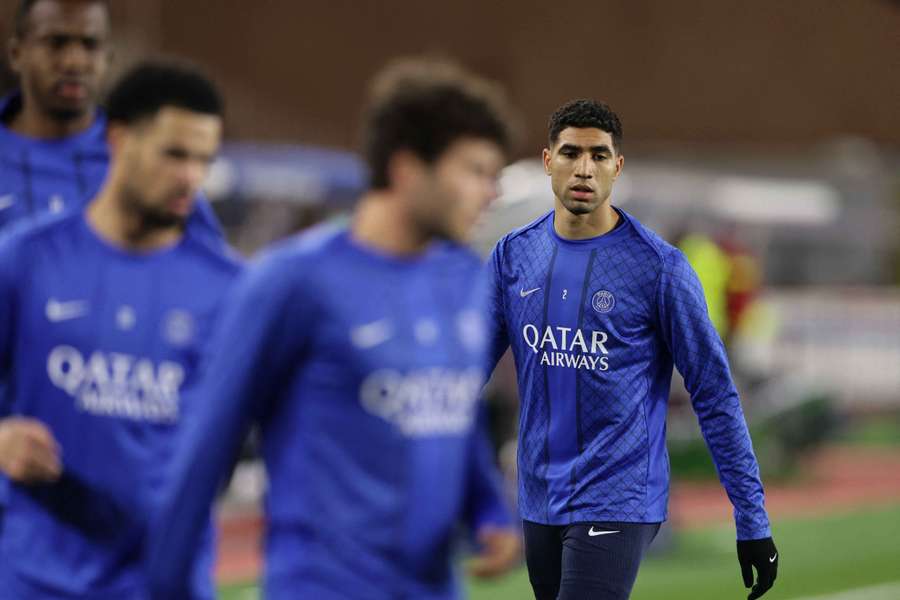 Hakimi, renvoyé en procès pour viol, titulaire avec le PSG pour affronter Monaco