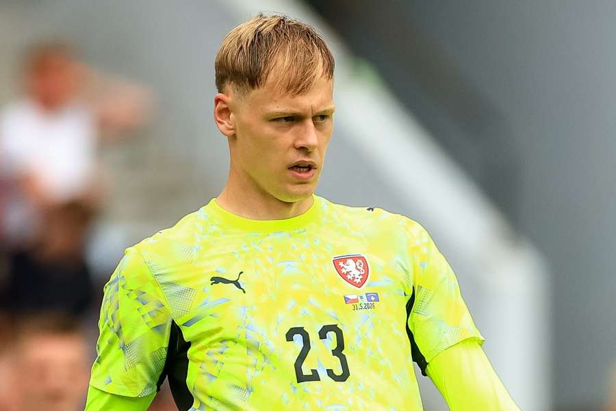 Lukáš Horníček při debutu za českou reprezentaci. Lukáš Horníček při debutu za českou reprezentaci.
