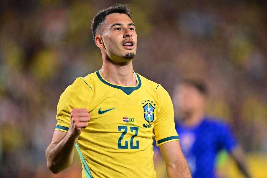 Martinelli celebra gol contra a Croácia