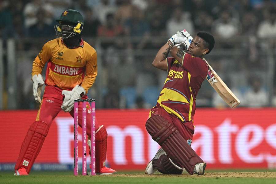 Hetmyer in action for the West Indies Hetmyer in action for the West Indies