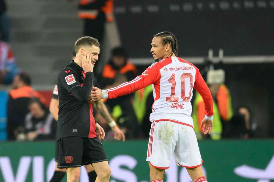 Sanés (r.) Bayern sowie Leverkusen um Florian Wirtz gehören zu den Top-Favorite für die Meisterschaft