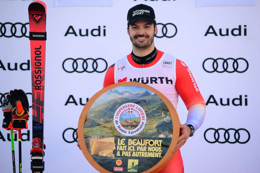 Loïc Meillard ce samedi. Loïc Meillard ce samedi.