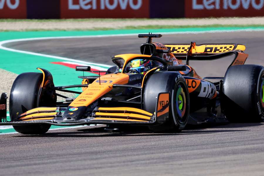 McLaren's Oscar Piastri in action