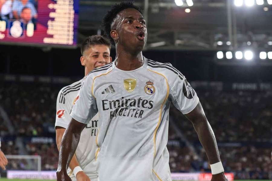 Vini Jr. fez um golaço e de uma assistência na partida contra o Levante