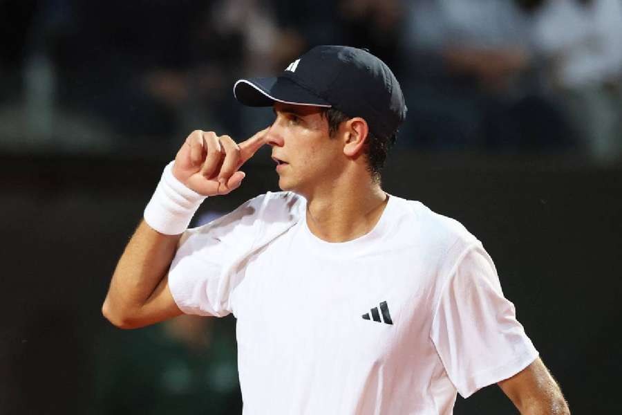 Rafa Jódar, celebrando