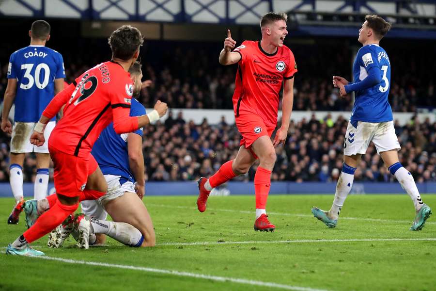Brighton put four past Everton in the Premier League on Tuesday