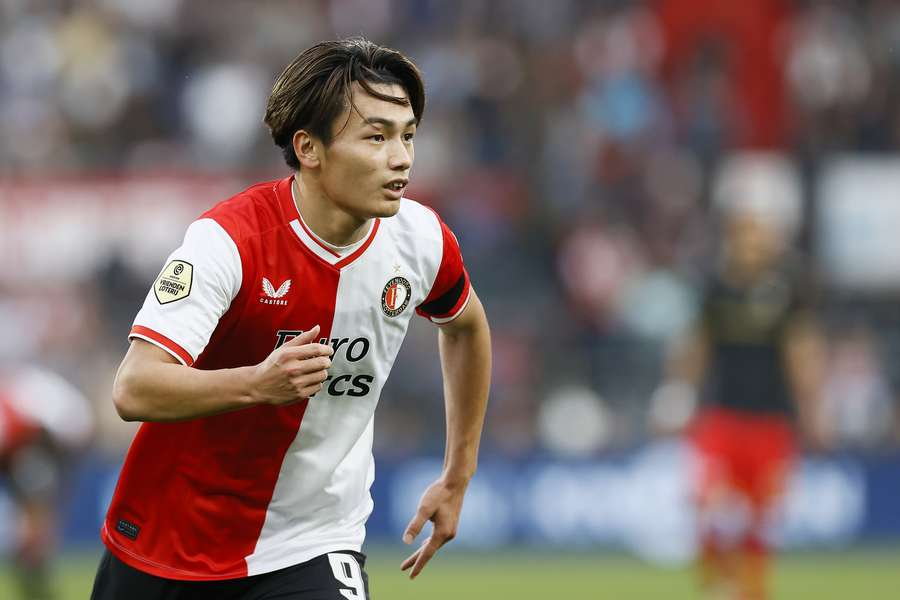 Ayase Ueda scoorde eenmaal in het shirt van Feyenoord tot nu toe