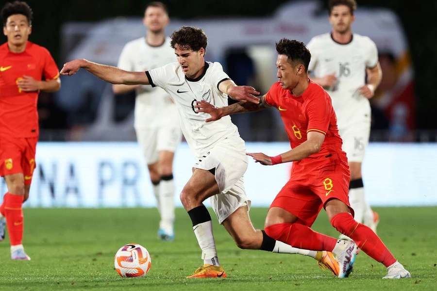 New Zealand's last match against China ended ina 0-0 draw