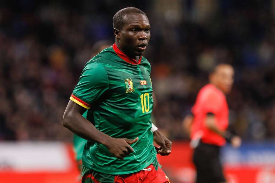 Vincent Aboubakar scored twice for Cameroon