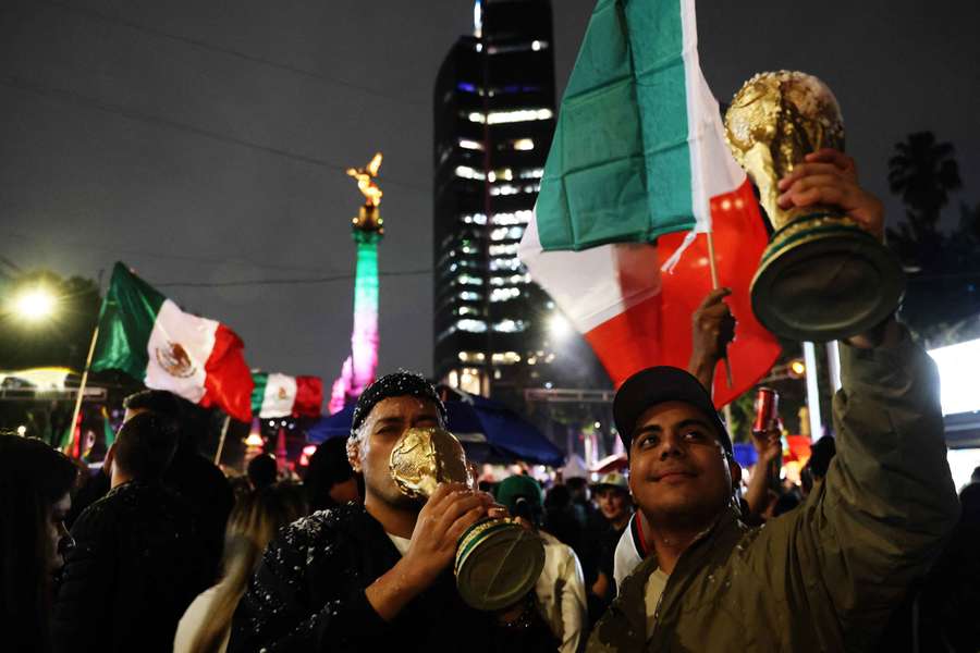 At least 17 injured as car ploughs through crowd of World Cup fans after Mexico win