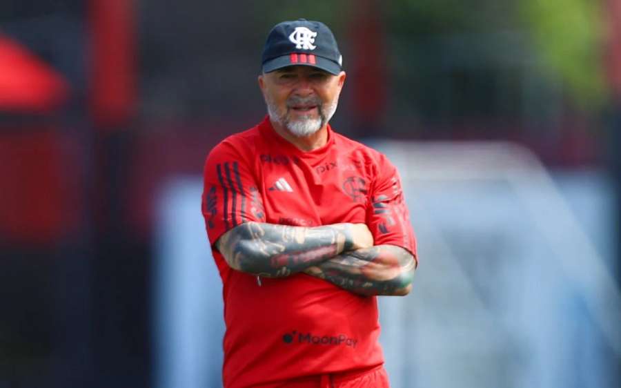 Sampaoli não se pronunciou sobre o caso envolvendo Pedro e seu preparador físico