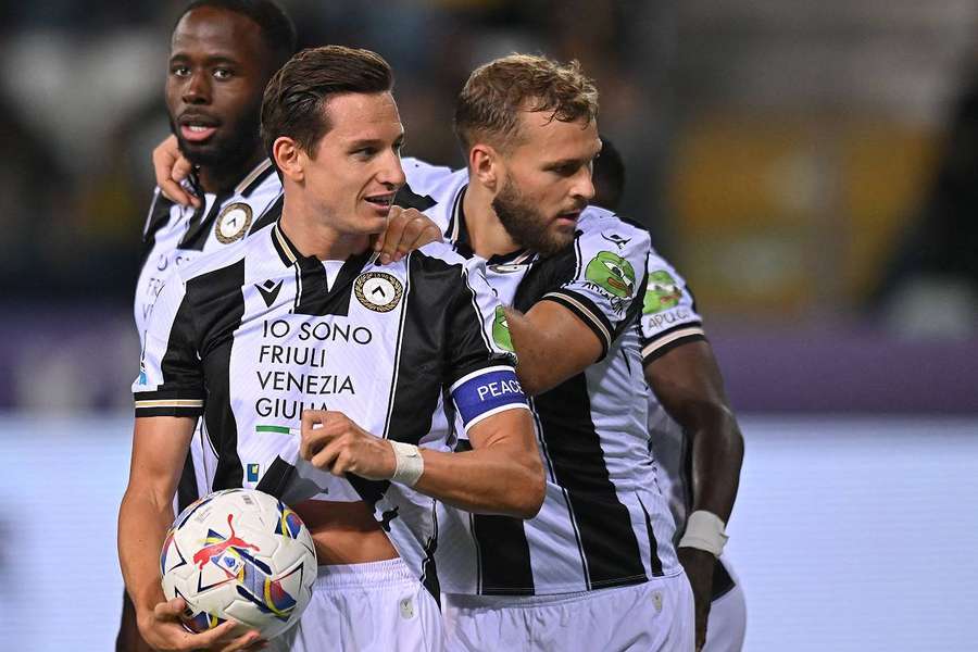 El Udinese, sorprendente líder de la Serie A