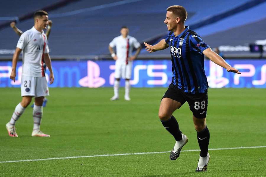 Mario Pašalić dopo il gol segnato al PSG nel 2020