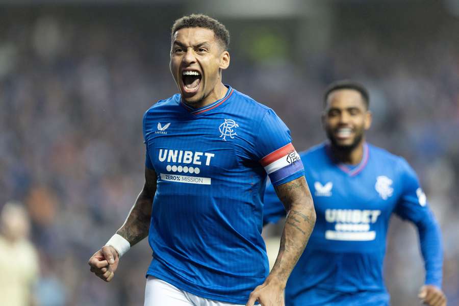 James Tavernier na zijn goal in de thuiswedstrijd tegen Servette